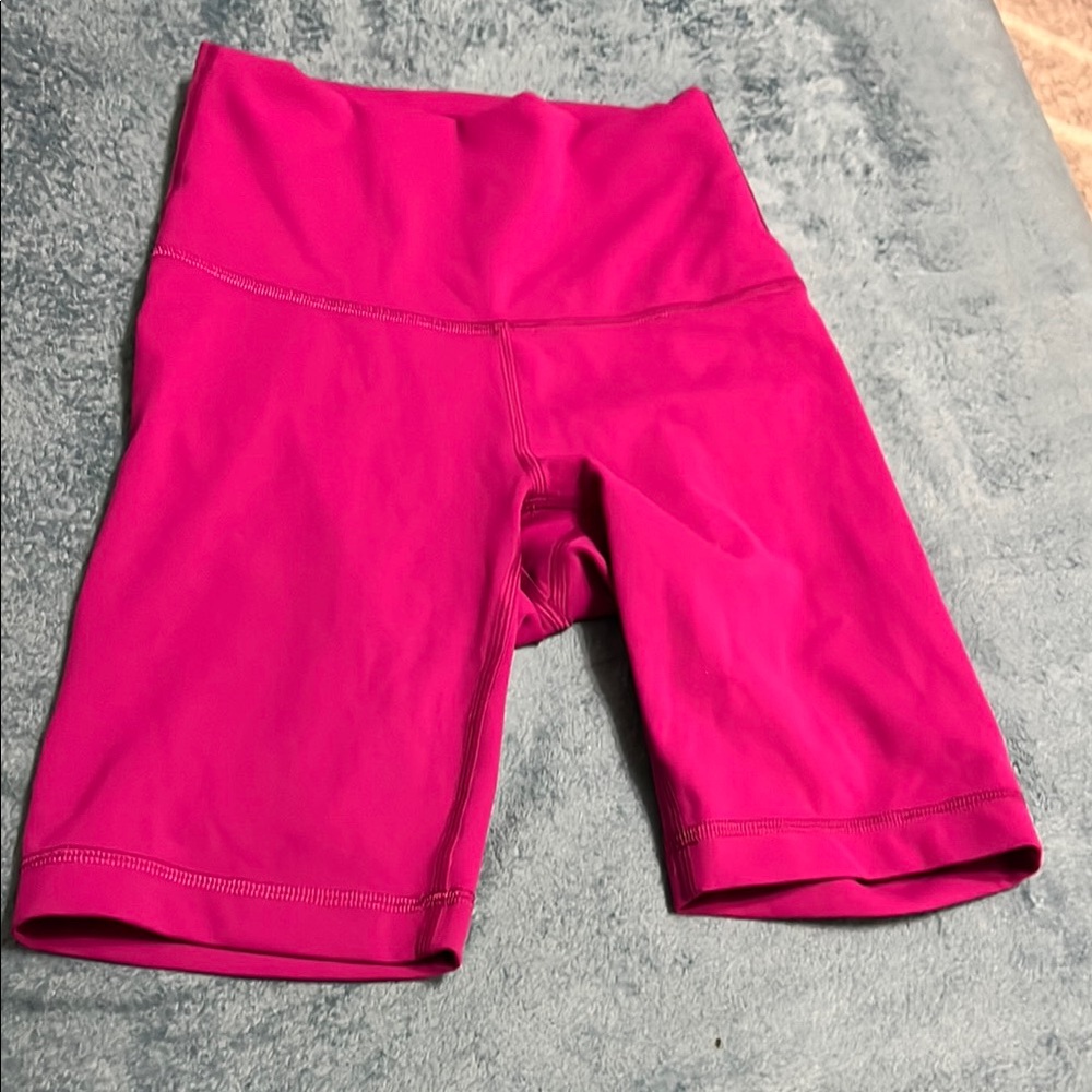 Lululemon Fushia Pink High-Waisted Shorts